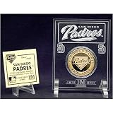 San Diego Padres 24Kt Gold Coin In Archival Etched Acrylic.
