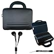 Sony DVPFX950 9-Inch Portable DVD Player Hard Nylon Traveling Case + Includes a eBigValue (TM) Determination Hand Strap Key Chain + Includes a Crystal Clear High Quality HD Noise Filter Earbuds Earphones Headphones 3.5mm Jack