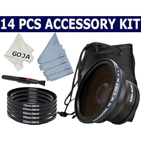 14 Pcs Kit for NIKON D90 D3000 D5000 18-55MM PENTAX K-X 18-55MM SONY A330 A390 18-55MM(with the... by Zeikos