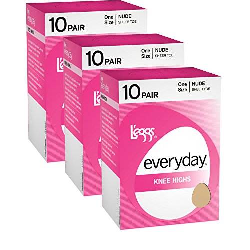L'eggs Women`s Set of 3 L`eggs Everyday Knee Highs ST - Best-Seller!