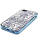 5S Case, iPhone 5S Case, Gift_Source [Elephants Pattern]Soft Silicone Bumper With Hard Plastic Back Cover Hybrid Impact Shockproof Case Cover for Apple iPhone 5 / 5S