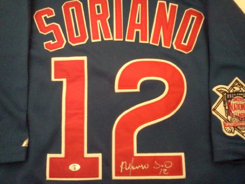 Alfonso Soriano Signed Authentic Chicago Cubs Jersey