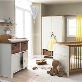 Izziwotnot Vanilla 4 Piece Cot Bed Furniture Room Set