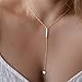 Ammazona Women Bohemia Simple Little Triangular Tassels Chian Bar Alloy Necklace
