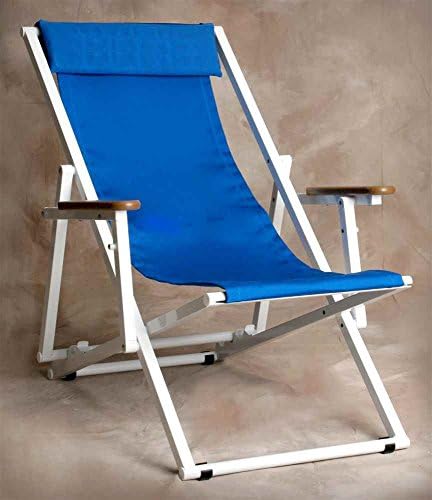 Adjustable Key West Pacific Blue Lounge w Arms