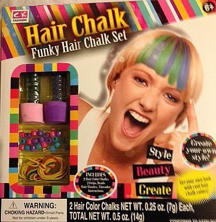 Funky Hair Chalk Set - Create Your Own Style - Plus Accessories