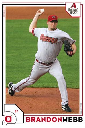 Arizona Diamondbacks- Brandon Webb Poster Print, 22x34