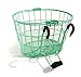 Colorbasket 02270 Powder Coated Mesh Bottom Lift-Off Steel Bike Basket, Foam Hooks, Velcro Strap, Removable, Scratch Resistant, Green, Adult (EV02270)