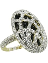 14k Yellow Gold 3.11ctw Diamond Cocktail Ring 17105Y Size 7.5