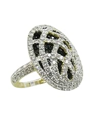 14k Yellow Gold 3.11ctw Diamond Cocktail Ring 17105Y Size 7.5