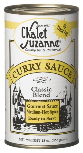 Chalet Suzanne Curry Sauce Ready To Serve, 13-Ounce Cans (Pack of 6) by Curry Sauces