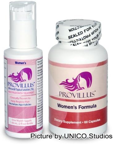 Provillus for Women 1 Month Supply, Including 1 Bottle of Provillus Vitamin and 1 Bottle of Provillus 2% Minoxidil Spray