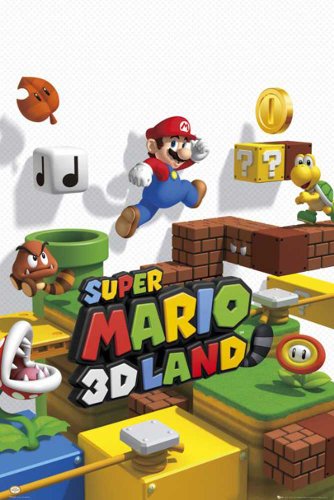 Empire 491114 Nintendo - Mario 3D Land - Videospiel Plakat Game Poster Druck - Gr&ouml;sse 61 x 91.5 cm