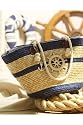 Spiegel Nautical Straw Tote
