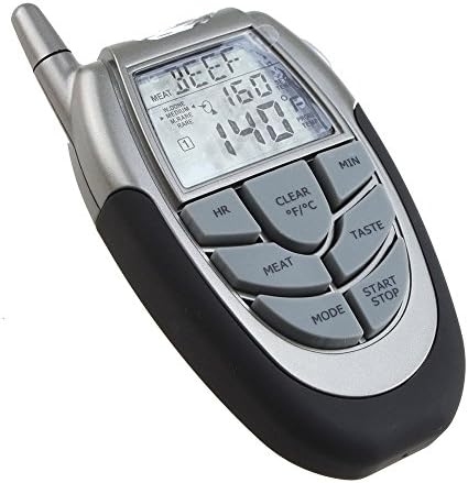 AGPtek® Wireless Digital BBQ Thermometer Tester with Probe Thermometer and Remote