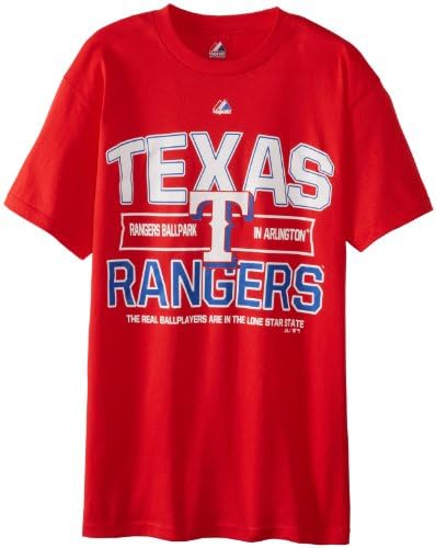 MLB Majestic Texas Rangers Authentic Experience T-Shirt - Red