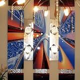 HUGE ABSTRACT Metal WALL SCULPTURE Art, Millennium