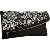 Giuseppe Zanotti IB0080 Mirro Glass Clutch