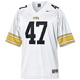 Nike Iowa Hawkeyes #47 White Replica Football Jersey