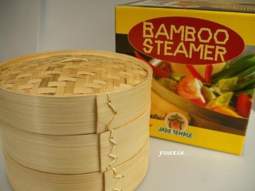 Bambusdämpfer 3-Teilig 25 cm Bamboo Steamer 