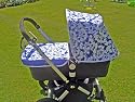 Exclusive 3 Piece Set for Bugaboo - Hood, Apron & Seat Liner - Royal Treatment