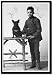 Framed Art Poster 20x30, Boy with French Bulldog