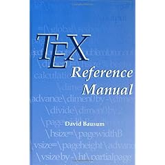 【クリックで詳細表示】Tex Reference Manual [ハードカバー]