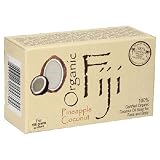Organic Fiji Coconut Oil Soap, For Face and Body, 100% Certified Organic, Pineapple Coconut, 7-Ounces (Pack of 3)