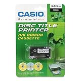 Casio : TR18BK Disc Title Printer Thermal Ink Ribbon Cartridge, Black -:- Sold as 2 Packs of - 1 - / - Total of 2 Each