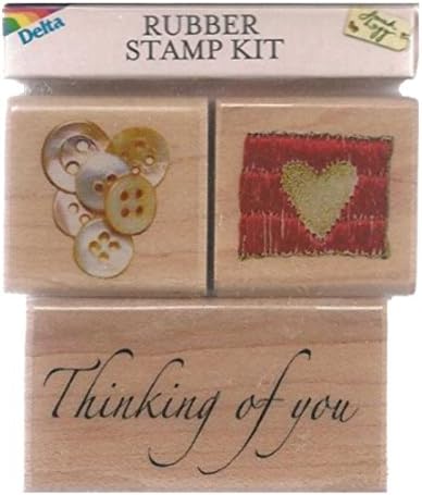 Thinking of You Wood Mounted Rubber Stamp Set (3712)