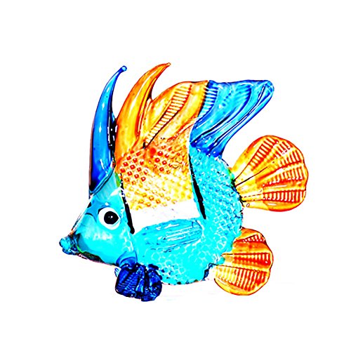 Hawaiian Miniature Glass Figurine Taj the Tang Fish