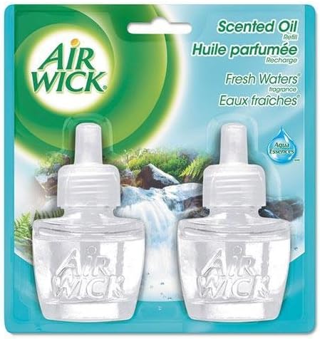 RECKITT BENCKISER PROFESSIONAL Scented Oil Refill, Fresh Waters, .67oz, 2/Pack (79717CT)
