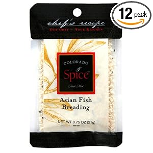 Colorado Spice Company, Seafood Spice, Asian Fish Breading, 0.75-Ounce Packet (Pack of 12) by Colorado Spice