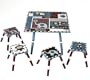 Levels of Discovery Jackson Table and 4 Stool Set, Multi-color