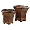 Resin Planter 2-pc. Set - Brown