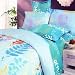 Blancho Bedding - [Turquoise Spring] Luxury Comforter Set Combo 300GSM