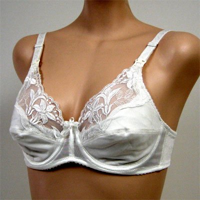 Orlfa $57 Ivory Latch Unlatch Nursing Bra #0950 sz 38B