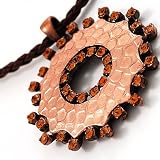 Hammered Copper Disk Fashion Pendant
