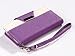 iPhone 5s Case,iPhone 5 Case,ULAK iPhone SE Wallet Case Synthetic Leather Wallet Case Stand with Card Slots for iPhone 5/5S/SE(Purple+White)