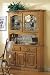 Kitchen & Housewares : Country Style Solid Oak Wood Dining Room Buffet with Hutch