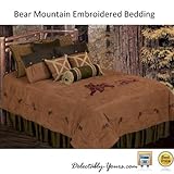 IMAGE OF Rustic Cabin Bear Mountain Bedding 7 Pc Queen Comforter Set