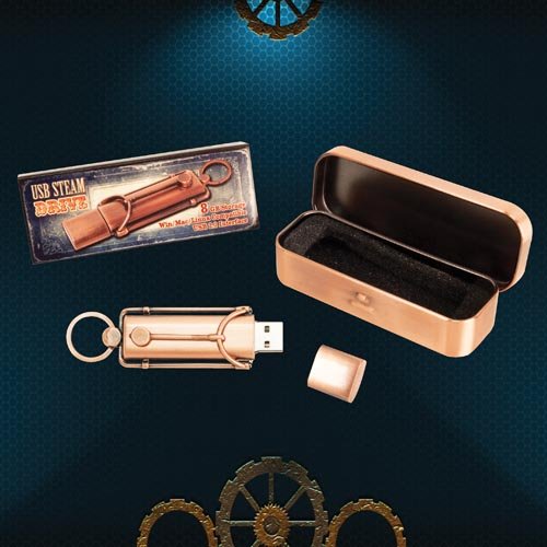 Steampunk USB Flash Drive - Copper Finish 