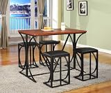 5 Pc Set Wood 4 Stools