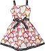 2015 Baby Girls Flower Sleeveless Braces Skirt Sundress Kids One-piece Summer Dress