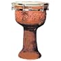 Carved Wooden Dumbek 10"x17"