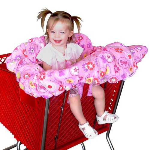 Buy Low Price Cozy Floppy Seat® Shopping Cart and High Chair Cover, EZ Carry BagTM Style -Pink Floral 41-011