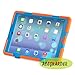 iPad Air Case, iPad 5 case for kids,ACEGUARDER Three Layer Heavy Duty Rugged Shockproof Dirtproof High Impact Resistance Protection Cover Case with Kickstand for Apple iPad Air (Orange-Blue)