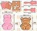 OHF 6 in 1 Bento Accessories Enjoy Dressing up Dolls Family Rice Mold Onigiri Shaper and Dry Roasted Seaweed Cutter Set