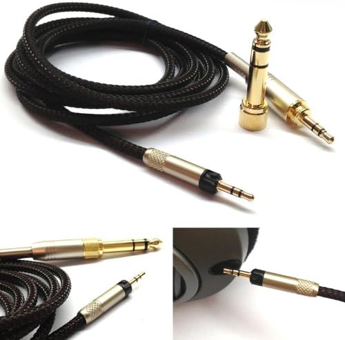 2.5m Replacement Audio upgrade Cable For Audio Technica ATH-M50x ATH-M40x Headphones