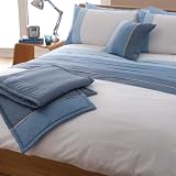 Tri Band Blue Cushion Cover Matches Duvet Quilt Cover Set Richmond House